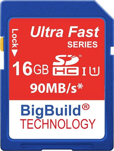 بطاقة ذاكرة SDHC فائقة السرعة سعة 32 جيجابايت بسرعة 90 ميجابايت/ثانية متوافقة مع كاميرا Nikon CoolPix A10، A100، A300، A900، AW130، B500، B600، B700 in Kuwait