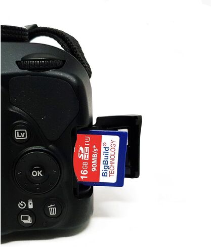 بطاقة ذاكرة SDHC فائقة السرعة سعة 32 جيجابايت بسرعة 90 ميجابايت/ثانية متوافقة مع كاميرا Nikon CoolPix A10، A100، A300، A900، AW130، B500، B600، B700 in Kuwait