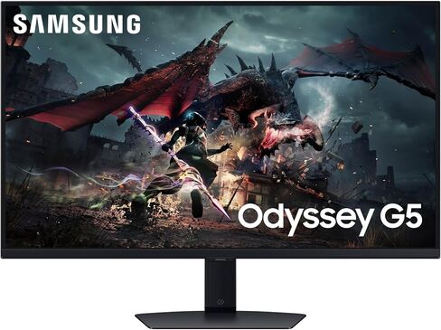 SAMSUNG 32-Inch Odyssey G50D Series QHD Fast IPS Gaming Monitor, 1ms, VESA DisplayHDR 400, 180Hz, AMD FreeSync, Adjustable Stand, Eye Saver Mode, LS32DG502ENXZA, 2024 in Saudi Arabia