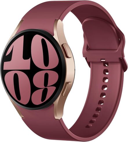 Maledan No Gap Bands Compatible with Samsung Galaxy Watch 7 6 5 4 FE Band 40mm 44m, Galaxy Watch 5 Pro Band 45mm/Watch 6 4 Classic 43mm 47mm 46mm 42mm, 20mm Soft Silicone Sport Wristbands Women Men in Saudi Arabia