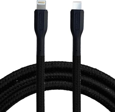 Fast Charging Lighting Cable 30W Lighting Cable 3A Zine Alloy Nylon Braided - for iPhone 14/14 Pro/14 Pro Max, Macbook, iPad, iPhone 11, 12, 13, 10, 8, 7, iPhone SE - 4 Feet in Saudi Arabia