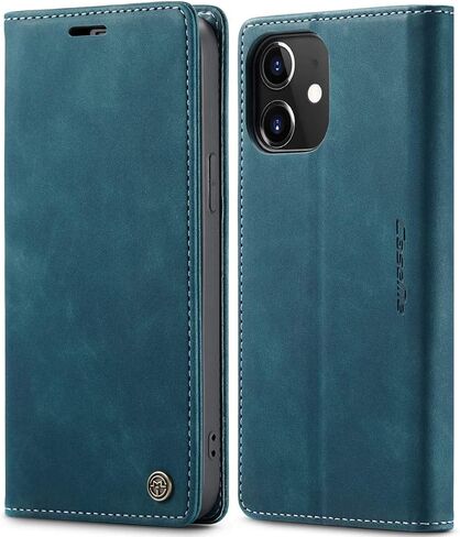 SINIANL Leather Case Compatible with iPhone 12 Case Wallet, Compatible with iPhone 12 Pro Wallet Case Book Folding Flip Case with Credit Card Holder Magnetic Closure for iPhone 12/12 Pro 6.1 inch in Saudi Arabia