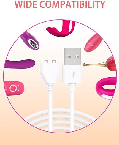 كابل شاحن USB مغناطيسي للألعاب، المشاعر، منظف الوجه، فرشاة الأسنان الكهربائية، مصباح يدوي، سلك شحن بديل، قطبية واحدة (S-S) كابل شاحن طويل 31.4 بوصة (5 مم/0.2 بوصة) in Saudi Arabia