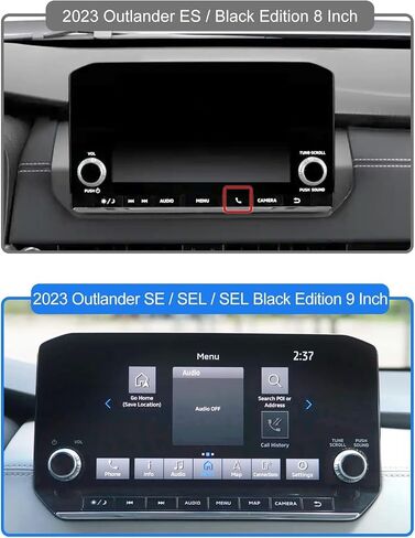 SXCY مضاد للانعكاس مناسب لشاشة Mitsubishi 2022 2023 2024 Outlander مقاس 9 بوصات لشاشة 2022 2023 2024 Outlander SE /SEL /SEL Black Edition مقاس 9 بوصات، قطعتان من واقي الشاشة الناعم النانو المضاد للانعكاس in Kuwait