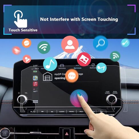 SXCY مضاد للانعكاس مناسب لشاشة Mitsubishi 2022 2023 2024 Outlander مقاس 9 بوصات لشاشة 2022 2023 2024 Outlander SE /SEL /SEL Black Edition مقاس 9 بوصات، قطعتان من واقي الشاشة الناعم النانو المضاد للانعكاس in Kuwait