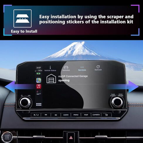 SXCY مضاد للانعكاس مناسب لشاشة Mitsubishi 2022 2023 2024 Outlander مقاس 9 بوصات لشاشة 2022 2023 2024 Outlander SE /SEL /SEL Black Edition مقاس 9 بوصات، قطعتان من واقي الشاشة الناعم النانو المضاد للانعكاس in Kuwait