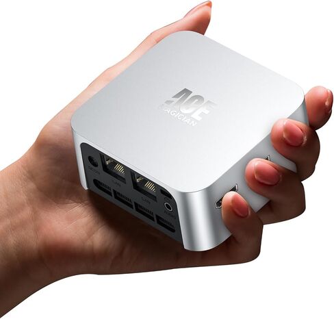 كمبيوتر مكتبي صغير من ACEMAGIC، N95 (يصل إلى 3.4 جيجا هرتز) معالج الجيل الثاني عشر، كمبيوتر مكتبي صغير، ذاكرة وصول عشوائي 16 جيجا بايت 512 جيجا بايت SSD، HDMI مزدوج 4K، كمبيوتر صغير، 2.4/5 جيجا واي فاي، بلوتوث، أعمال/مكتب/HTPC in Kuwait