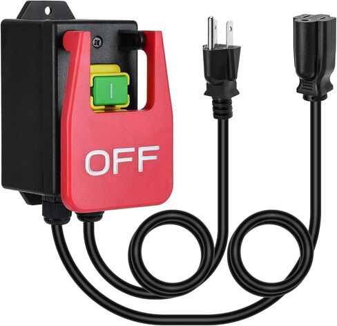 110V Single Phase On/Off Switch, Ortis Router Table Switch with Large Stop Sign Paddle Easy Contact for Quick Power Off for Table Saws and Other Electrical Equipment in Kuwait