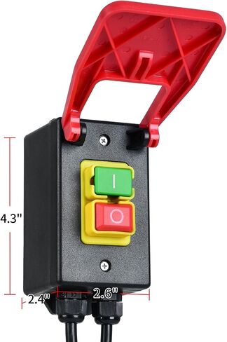 110V Single Phase On/Off Switch, Ortis Router Table Switch with Large Stop Sign Paddle Easy Contact for Quick Power Off for Table Saws and Other Electrical Equipment in Kuwait