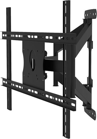 حامل تلفزيون SYLVOX كامل الحركة، حامل تلفزيون مثبت على الحائط لأجهزة تلفزيون 40-75 بوصة، دوار: ±80 درجة وإمالة درجة -8 درجة/+15 درجة، الحد الأقصى VESA 600 × 400 مم، يحمل ما يصل إلى 100 رطل، أذرع مفصلية مرنة مثالية لأجهزة التلفزيون الخارجية in Kuwait