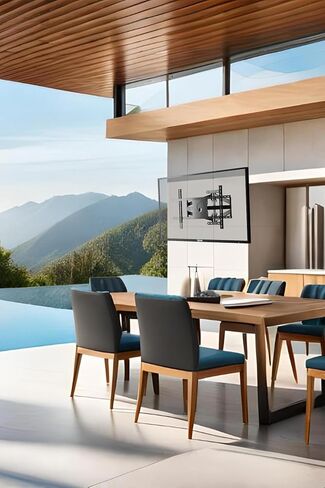 حامل تلفزيون SYLVOX كامل الحركة، حامل تلفزيون مثبت على الحائط لأجهزة تلفزيون 40-75 بوصة، دوار: ±80 درجة وإمالة درجة -8 درجة/+15 درجة، الحد الأقصى VESA 600 × 400 مم، يحمل ما يصل إلى 100 رطل، أذرع مفصلية مرنة مثالية لأجهزة التلفزيون الخارجية in Kuwait