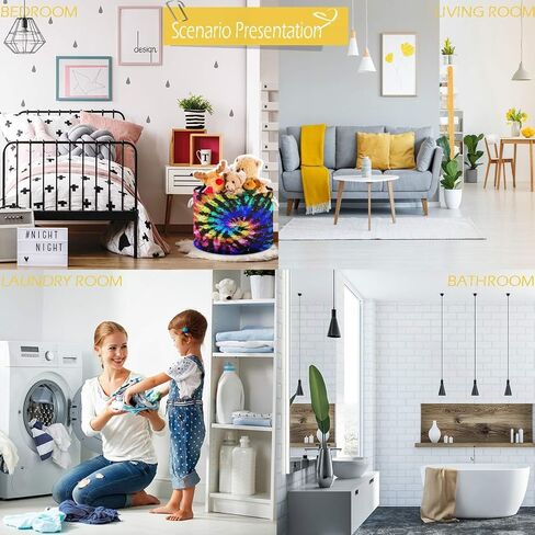 visesunny Collapsible Large Capacity Basket Unicorns are Real Animal Clothes Toy Storage Hamper with Durable Cotton Handles Home Organizer Solution for Bathroom, Bedroom, Nursery, Laundry,Closet in Saudi Arabia