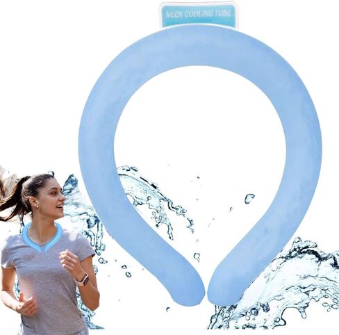 تبريد الرقبة، أنبوب قابل لإعادة الاستخدام في الهواء الطلق عبوات باردة بدون استخدام اليدين، يلتف تبريد الرقبة بسرعة، أنبوب تبريد للرقبة، يلتف تبريد للرقبة يمكن ارتداؤه، أنبوب تبريد للرقبة جل مبرد للثلج، أنبوب تبريد للرقبة لتخفيف الحرارة في الصيف (أزرق) in Kuwait