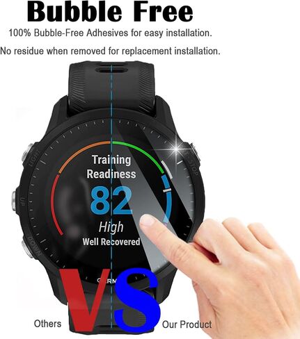 Miimall [10+2 عبوة] متوافق مع واقي الشاشة Garmin Forerunner 955 من الزجاج المقسى مع واقي منفذ الشاحن، قابس مضاد للغبار + طبقة حماية مقاومة للماء لشاشة Garmin Forerunner 955 in Saudi Arabia
