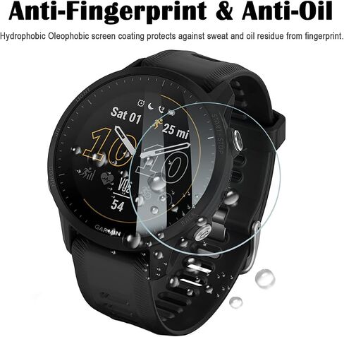 Miimall [10+2 عبوة] متوافق مع واقي الشاشة Garmin Forerunner 955 من الزجاج المقسى مع واقي منفذ الشاحن، قابس مضاد للغبار + طبقة حماية مقاومة للماء لشاشة Garmin Forerunner 955 in Saudi Arabia