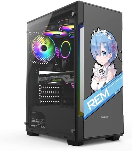 Anime Stickers for PC Case,Cartoon Decor Decals for Computer Chassis Skin,ATX Mid Case Decorative Sticker,Waterproof Easy Removable in Saudi Arabia