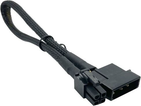 LP4 موليكس ذكر إلى ATX 4-Pin ذكر محول الطاقة المساعد كم كابل للوحة الأم 13 "(2 قطعة) in Kuwait