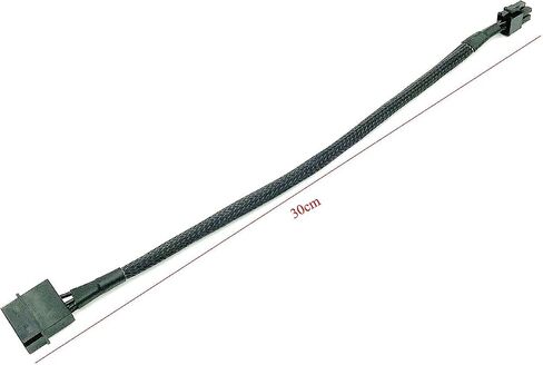 LP4 موليكس ذكر إلى ATX 4-Pin ذكر محول الطاقة المساعد كم كابل للوحة الأم 13 "(2 قطعة) in Kuwait