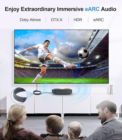 avedio links 8K HDMI Cable 6ft 3 Pack Ultra High Speed ​​HDMI Cable 48Gbps HDMI 2.1 Cable متين نايلون مضفر، 8K @ 60 هرتز، Dynamic HDR، Doby Atmos، 4K HDCP 2.2 HDMI Cable for PS5، TV، Xbox، Monitor in Kuwait