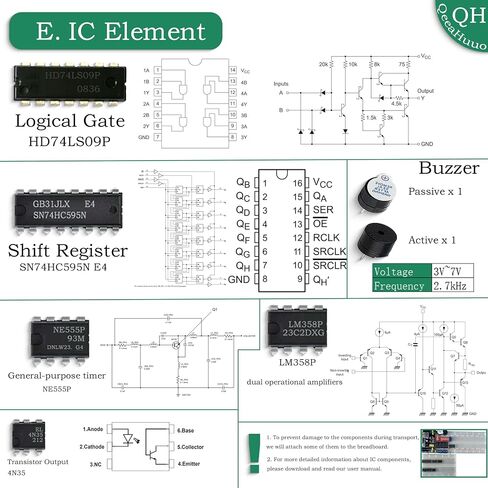 Breadboard Kit with 830 Tie-Points Breadboard,Circuit Board,Potentiometer,Led,Breadboard Power Supply Etc,Electronics Kit Compatible with Arduino R3,Mega2560,Nano,Raspberry Pi,STM32-A in Saudi Arabia