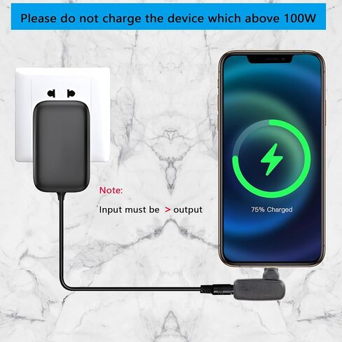 SinLoon 100W PD DC7909 to Type C Power Charging Adapter DC 7.9mm x 0.9mm Female to USB C Male Connector,Uilt-in with PD Automatic Identification Induction Chip,for Phones,Tablets,Laptops (7909 A) in Saudi Arabia