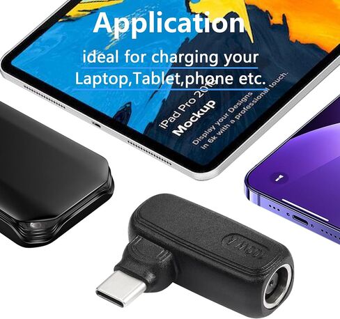 SinLoon 100W PD DC7909 to Type C Power Charging Adapter DC 7.9mm x 0.9mm Female to USB C Male Connector,Uilt-in with PD Automatic Identification Induction Chip,for Phones,Tablets,Laptops (7909 A) in Saudi Arabia