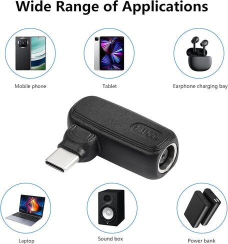SinLoon 100W PD DC7909 to Type C Power Charging Adapter DC 7.9mm x 0.9mm Female to USB C Male Connector,Uilt-in with PD Automatic Identification Induction Chip,for Phones,Tablets,Laptops (7909 A) in Saudi Arabia