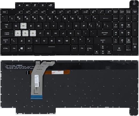 Replacement Colorful Backlit Keyboard for ASUS ROG Strix G731 G731GT G731GU G731GV G731GW G732 G732G G732L G732GU G712 G712L G712V S7D Laptop US Layout Backlight (WASD White translucent) in Saudi Arabia
