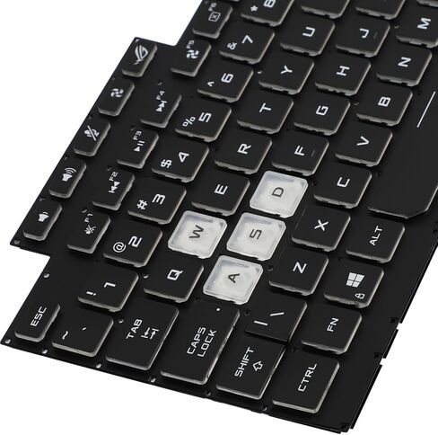 Replacement Colorful Backlit Keyboard for ASUS ROG Strix G731 G731GT G731GU G731GV G731GW G732 G732G G732L G732GU G712 G712L G712V S7D Laptop US Layout Backlight (WASD White translucent) in Saudi Arabia