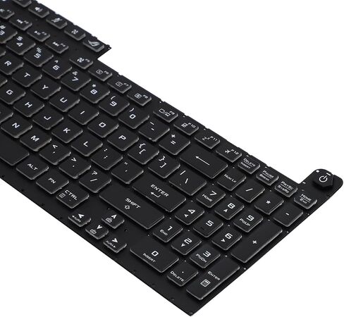 Replacement Colorful Backlit Keyboard for ASUS ROG Strix G731 G731GT G731GU G731GV G731GW G732 G732G G732L G732GU G712 G712L G712V S7D Laptop US Layout Backlight (WASD White translucent) in Saudi Arabia