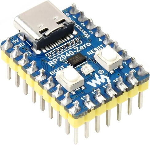 waveshare RP2040-Zero Mini Board High-Performance Pico-Like MCU Board Based on Raspberry Pi Microcontroller Chip RP2040,USB-C Connector,Low-Cost, Support C/C++,MicroPython in Saudi Arabia
