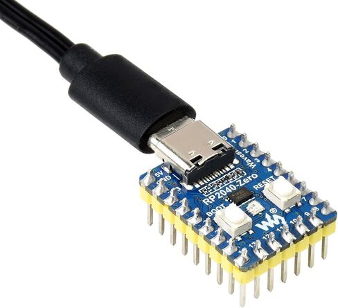 waveshare RP2040-Zero Mini Board with Pre-Soldered Header High-Performance Pico-Like MCU Board Based on Raspberry Pi Microcontroller Chip RP2040,USB-C Connector,Low-Cost, Support C/C++,MicroPython in Kuwait