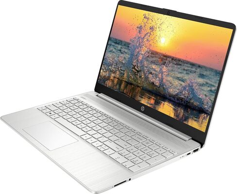 HP Laptop, 15.6 Inch FHD Touch Screen, Intel Core i7-1165G7, 32GB RAM, 1TB SSD, Windows 11 Pro, 10 Number Key, USB C, for Business and Student, Silver, Lifetime Microsoft Office in Saudi Arabia