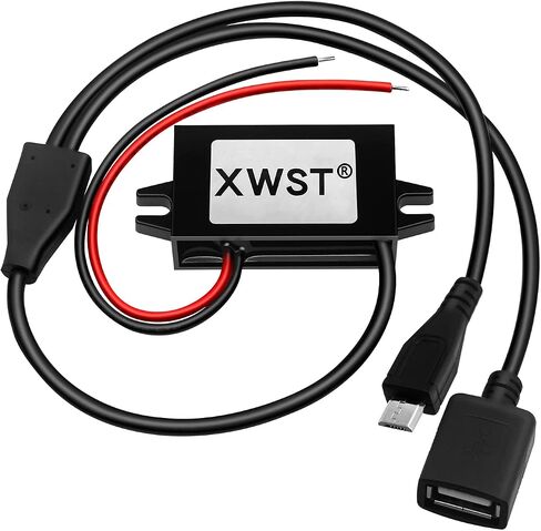 DC to DC 12V to 5V 3A 15W 15watt with Double USB output power Adapter converter 8V-22V to 5V Voltage Buck Regulator,Step-down Module,Waterproof Power Adapt 5V Volt Transformer Module in Saudi Arabia
