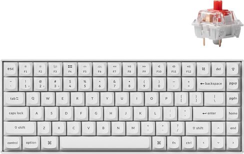 لوحة مفاتيح ميكانيكية لاسلكية Keychron K2 Pro 75% تخطيط بلوتوث ميكانيكية، لوحة مفاتيح ألعاب سلكية مخصصة قابلة للبرمجة من النوع C مع إضاءة خلفية RGB، مفتاح K Pro Brown قابل للتبديل السريع لنظام التشغيل Mac Windows Linux - أبيض in Saudi Arabia