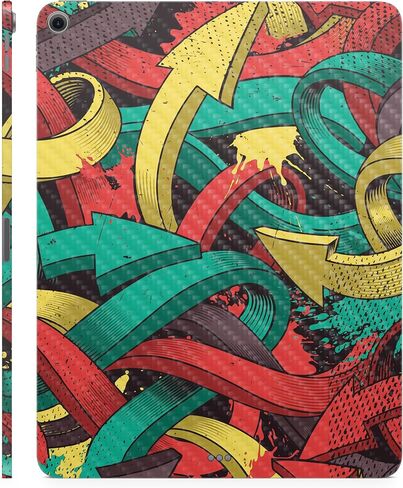 Carbon Fiber Tablet Skin Compatible with Apple iPad Air 13 (M2) 2024 - Blue Meanies - Premium 3M Vinyl Protective Wrap Decal Cover - Easy to Apply | Crafted in The USA by MightySkins in Kuwait