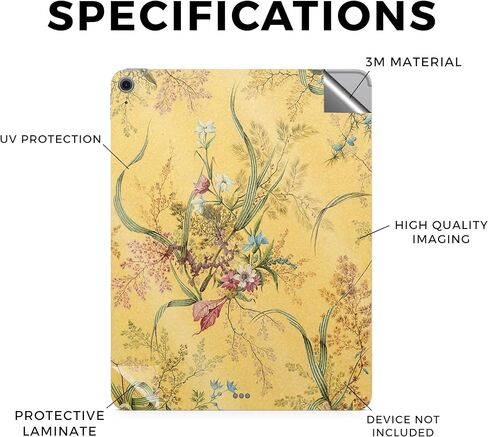 Carbon Fiber Tablet Skin Compatible with Apple iPad Air 11 (M2) 2024 - Andromeda - Premium 3M Vinyl Protective Wrap Decal Cover - Easy to Apply | Crafted in The USA by MightySkins in Kuwait