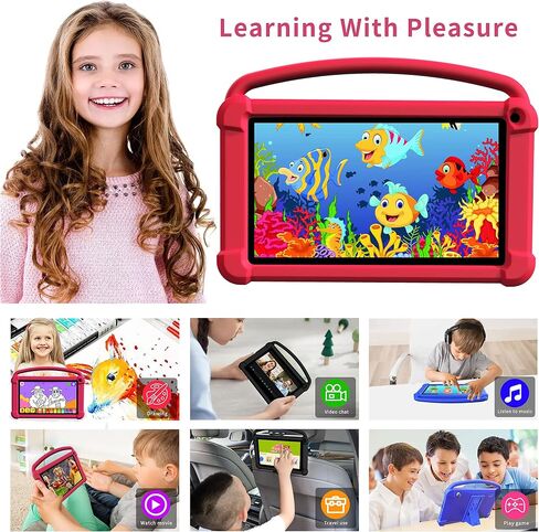 BYYBUO Kids Tablet, 7 inch Tablet for Kids, Android 11 Tablets, Children Tablet with Shockproof Case in Saudi Arabia