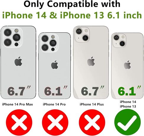 حافظة محفظة لهاتف iPhone 14، حافظة محفظة iPhone 13 مع فتحات لبطاقة الائتمان، حامل مسند للصدمات، غطاء محفظة من جلد البولي يوريثان، حافظة هاتف iPhone 14 للنساء والرجال (ذهبي وردي) in Kuwait