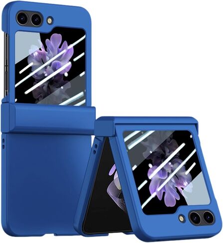 Case Compatible with Samsung Galaxy Z Flip 3, Hard PC Anti-Scratches Ultra-Thin Shockproof Flexible Flip Protective Case for Z Flip 3 for Men Women Black, 3C-BC3-09122-Black in Saudi Arabia