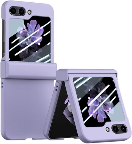 Case Compatible with Samsung Galaxy Z Flip 3, Hard PC Anti-Scratches Ultra-Thin Shockproof Flexible Flip Protective Case for Z Flip 3 for Men Women Black, 3C-BC3-09122-Black in Saudi Arabia