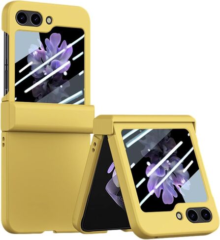 Case Compatible with Samsung Galaxy Z Flip 3, Hard PC Anti-Scratches Ultra-Thin Shockproof Flexible Flip Protective Case for Z Flip 3 for Men Women Black, 3C-BC3-09122-Black in Saudi Arabia