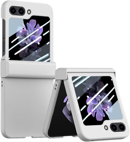 Case Compatible with Samsung Galaxy Z Flip 3, Hard PC Anti-Scratches Ultra-Thin Shockproof Flexible Flip Protective Case for Z Flip 3 for Men Women Black, 3C-BC3-09122-Black in Saudi Arabia