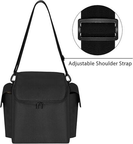Travel Carry Case Storage Tote Bag Compatible with JBL PartyBox Encore Essential Party Speaker & Accessories Protection Cover Case Shoulder Bag, Black in Saudi Arabia