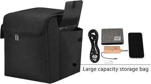 Travel Carry Case Storage Tote Bag Compatible with JBL PartyBox Encore Essential Party Speaker & Accessories Protection Cover Case Shoulder Bag, Black in Saudi Arabia