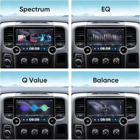 ستيريو راديو السيارة بمقبض مزدوج 11.5 بوصة لسيارة Dodge Ram 1500 2500 3500 2013 2014 2015 2016 2017 2018 دليل AC مع Carplay Android، 8-Core، Android 13.0، GPS، 5G WiFi، كاميرا خلفية 1080P، مروحة العادم، SWC in Kuwait