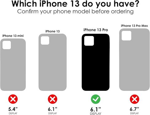 حافظة BELTRON مزودة بمشبك حزام لهاتف iPhone 13 Pro 6.1 بوصة (2021)، حافظة بمقبض مطاطي نحيف ومجموعة حافظة شيل مع مسند مدمج - رمادي معدني (قوة صناعية) in Kuwait