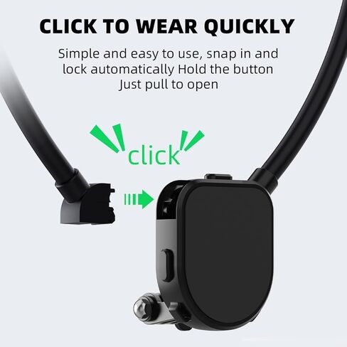 حامل مغناطيسي للرقبة لـ Magsafe، حامل هاتف للرقبة بدون استخدام اليدين POV/Vlog تسجيل فيديو للرقبة لهاتف iPhone 15 14 13 12 Plus Pro Max Mini Series in Kuwait