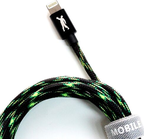 Mobile Undead [Apple MFi Certified] Lightning to USB-A Braided Cable, 5 Feet for iPhone 14/13/12/11 Pro Pro Max Plus Mini XS XS Max XR X 8 8 Plus 7 7 Plus iPad Pro Air Mini iPod (Vampire) in Kuwait
