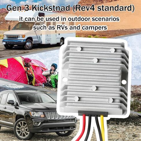 مجموعة تحويل Starlink Gen 3 12 فولت، محول طاقة Ybervont Starlink Gen 3 لطاقة 12 فولت-24 فولت، جهد ثابت/تيار، محول طاقة تصاعدي، محول دفعة Starlink Gen 3 Router 12V لـ RV/في الهواء الطلق in Kuwait